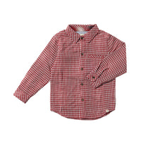 Me & Henry Red Micro Plaid Atwood Woven Shirt | Red Micro Plaid