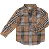 Me & Henry Brown/Black/Red Plaid Atwood Woven Shirt | Brown/Black/Red Plaid