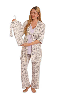 Everly Grey Analise 5-Piece PJ Set | Poppy