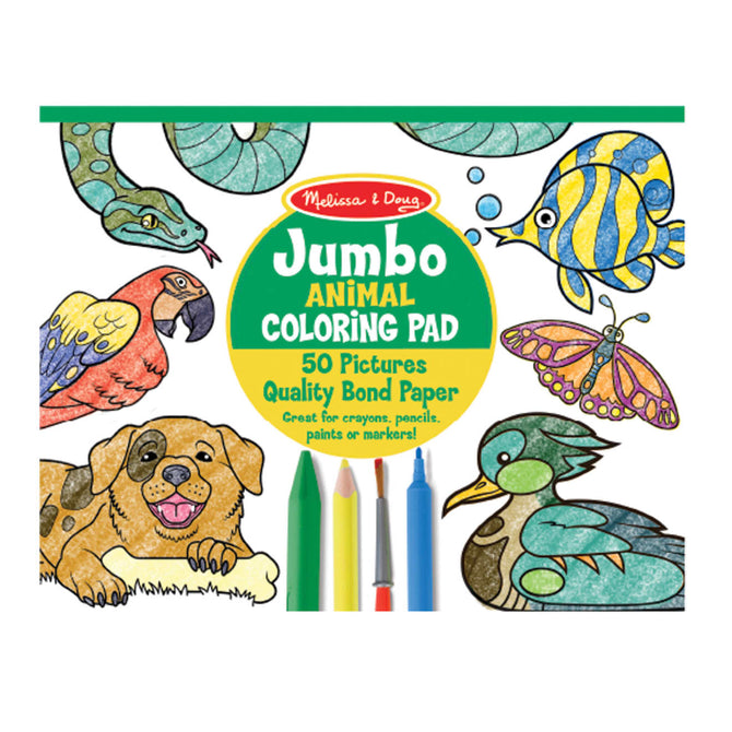 Melissa and Doug Jumbo Coloring Pad - Animals