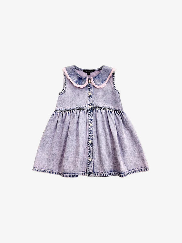 Blu & Blue Sophia Peter Pan Collar Denim Dress
