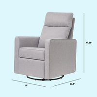 DaVinci Gabby Pillowback Swivel Glider