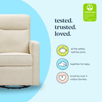 DaVinci Gabby Pillowback Swivel Glider