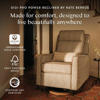 Nate Berkus x Babyletto Sigi Pro Power Recliner