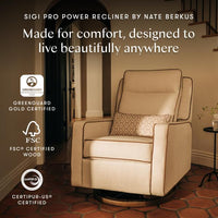Nate Berkus x Babyletto Sigi Pro Power Recliner