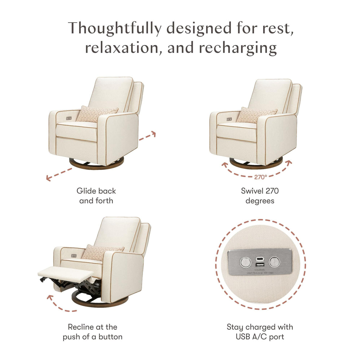 Nate Berkus x Babyletto Sigi Power Recliner