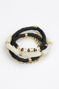 Mama Tubular Beaded Bracelet Set