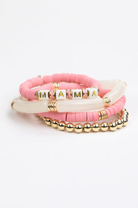 Mama Tubular Beaded Bracelet Set