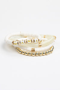 Mama Tubular Beaded Bracelet Set