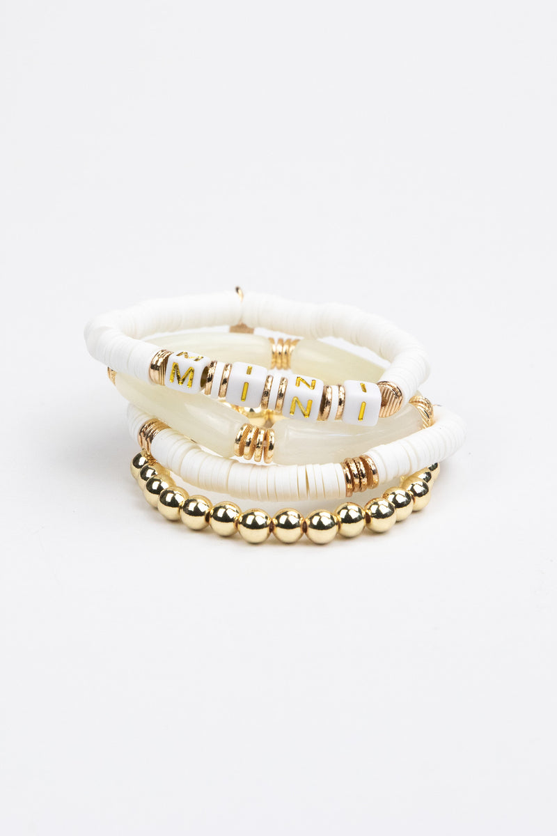 Girls Mini Tubular Beaded Bracelet Set