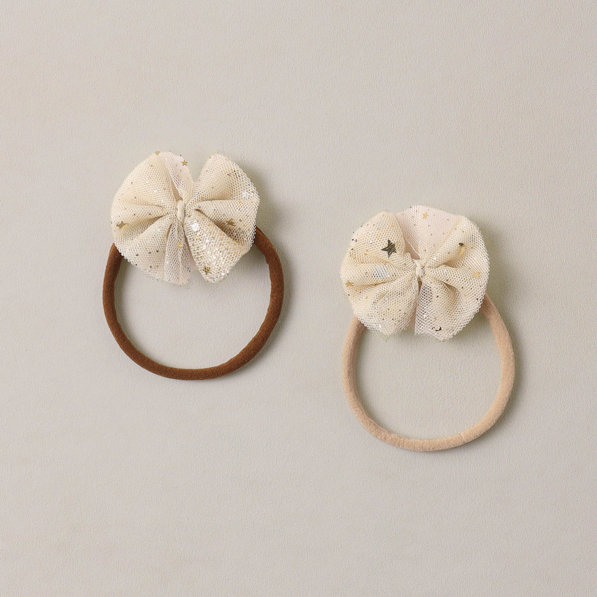 Noralee Flutter Tulle Headband || Champagne