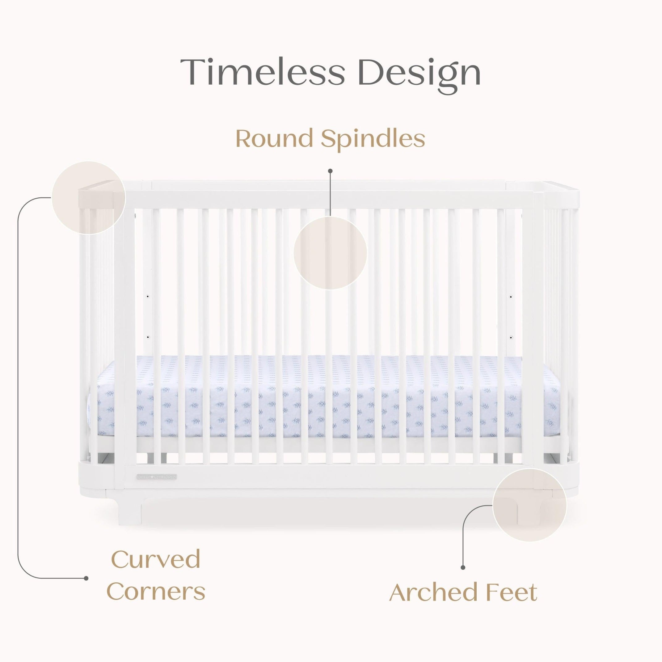 Delta Children Nest 4-in-1 Convertible Crib