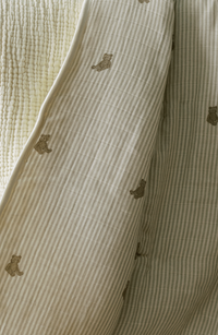 Oilo Bear Premium Muslin Crib Quilt & Sham