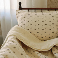 Oilo Squirrel Premium Muslin Crib Quilt & Sham Set