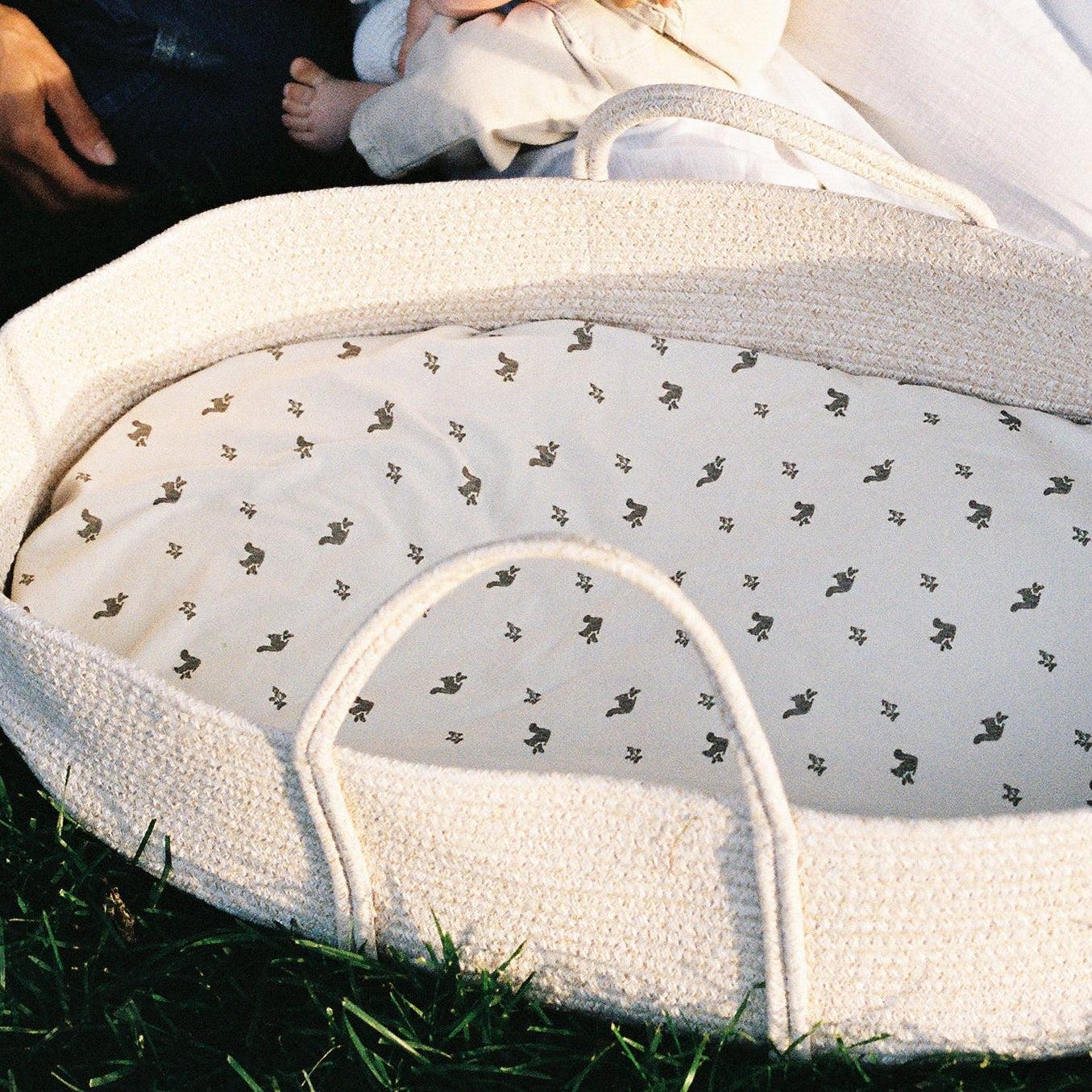 Oilo Squirrel Nursery Convertible Bassinet Sheet & Changing Pad Cover