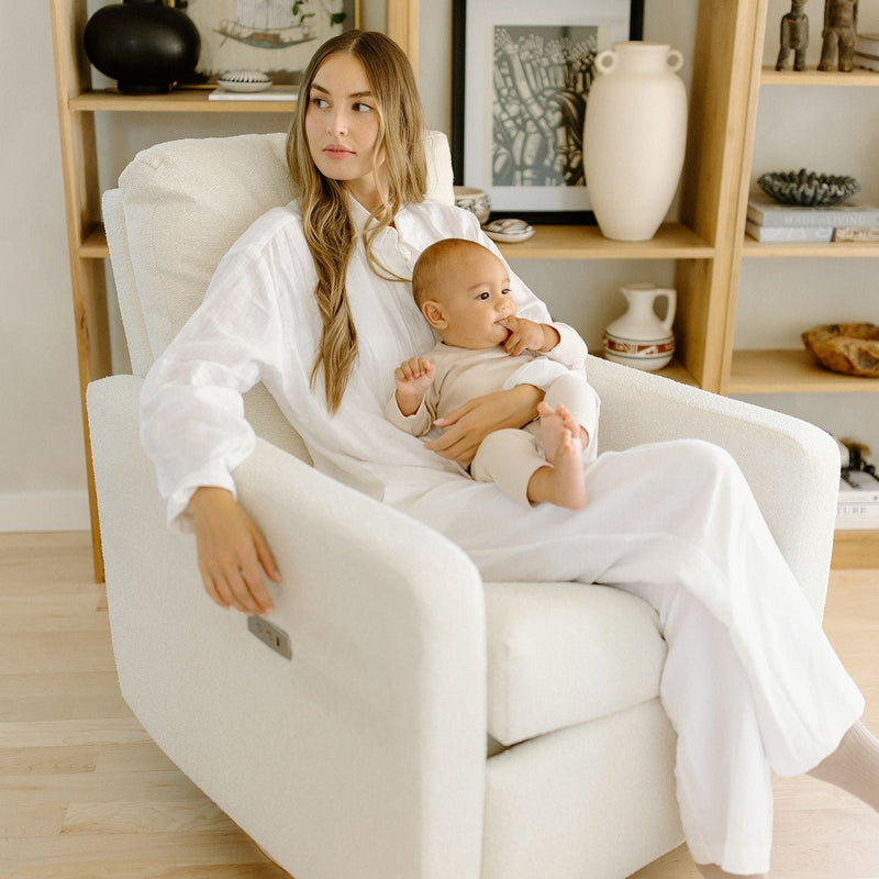 Olio Drew Recliner + Swivel Nursery Glider