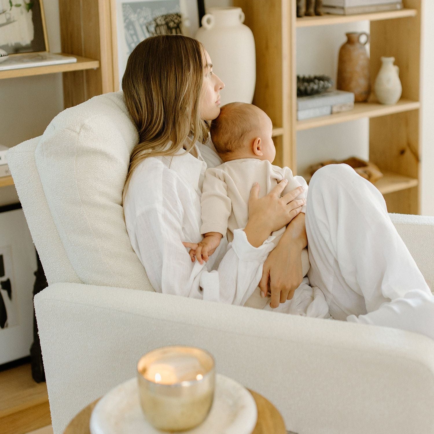 Olio Drew Recliner + Swivel Nursery Glider