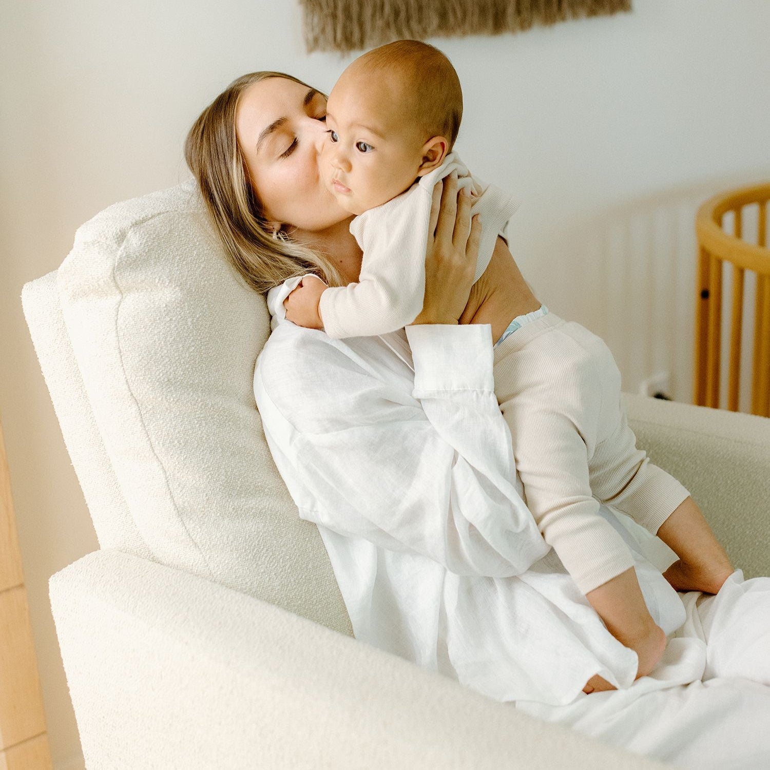 Olio Drew Recliner + Swivel Nursery Glider