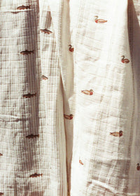 Mallard Duck & Trout - Muslin Swaddle Blanket Set