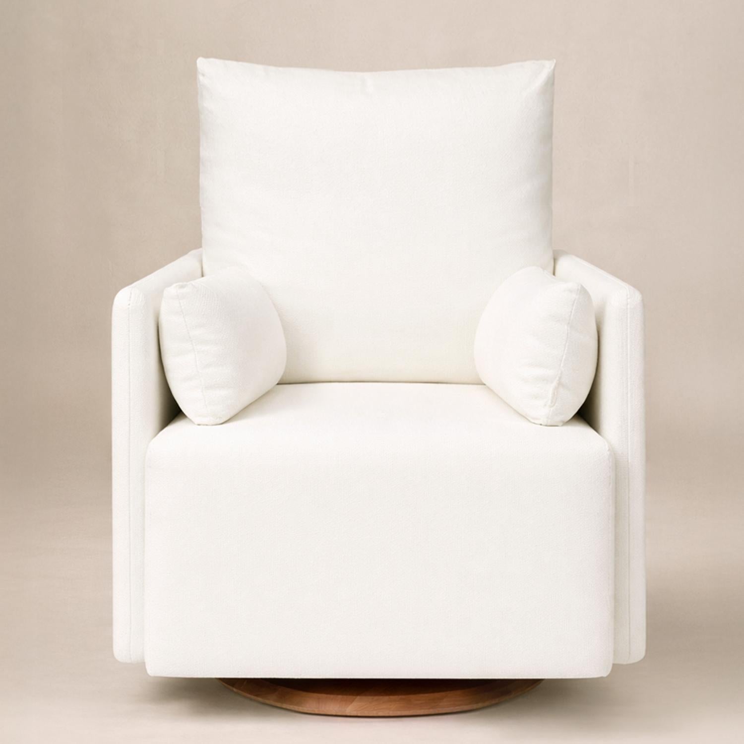 Oilo Ollie: Standard Size Swivel Nursery Glider with Back Recline Feature