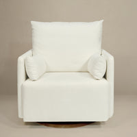 Oilo Ollie: A Chair and a Half Swivel Nursery Glider with Back Recline