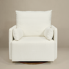 Oilo Ollie Chair and a Half - Swivel Nursery Glider with Back Recline Feature