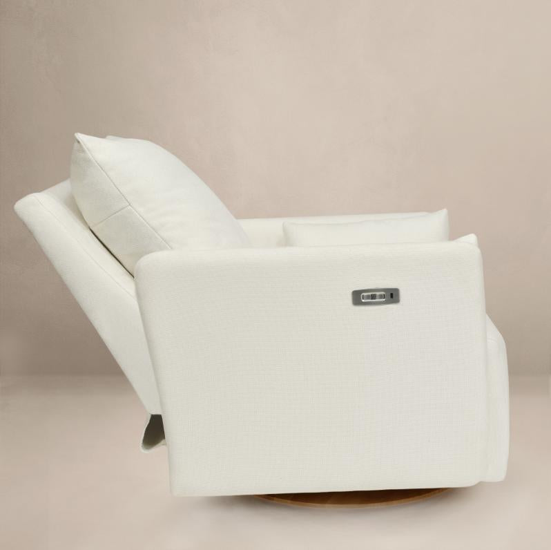 Oilo Ollie: Standard Size Swivel Nursery Glider with Back Recline Feature