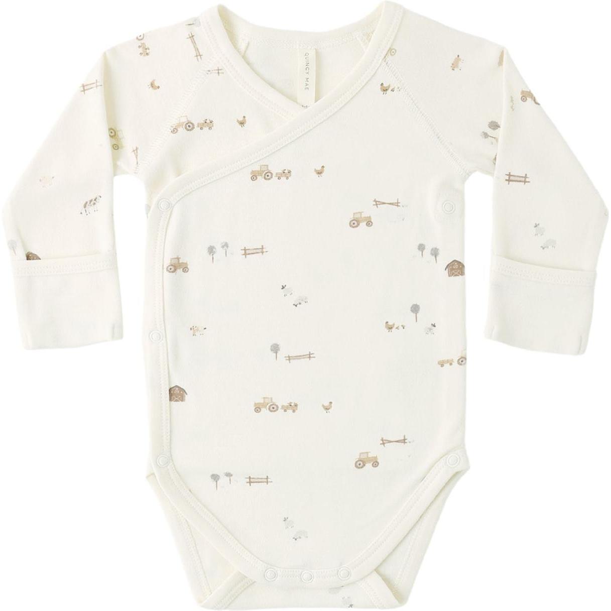 Quincy Mae Side Snap Bodysuit || Farm