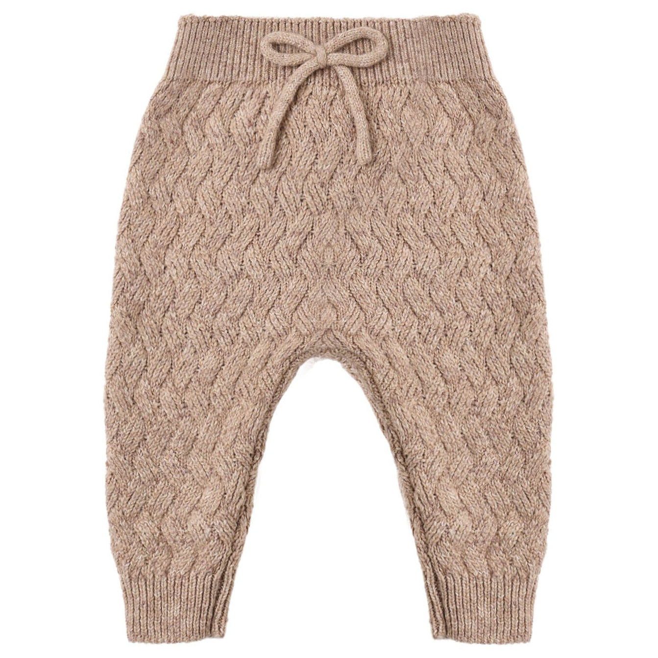 Quincy Mae Knit Pant || Heathered Almond