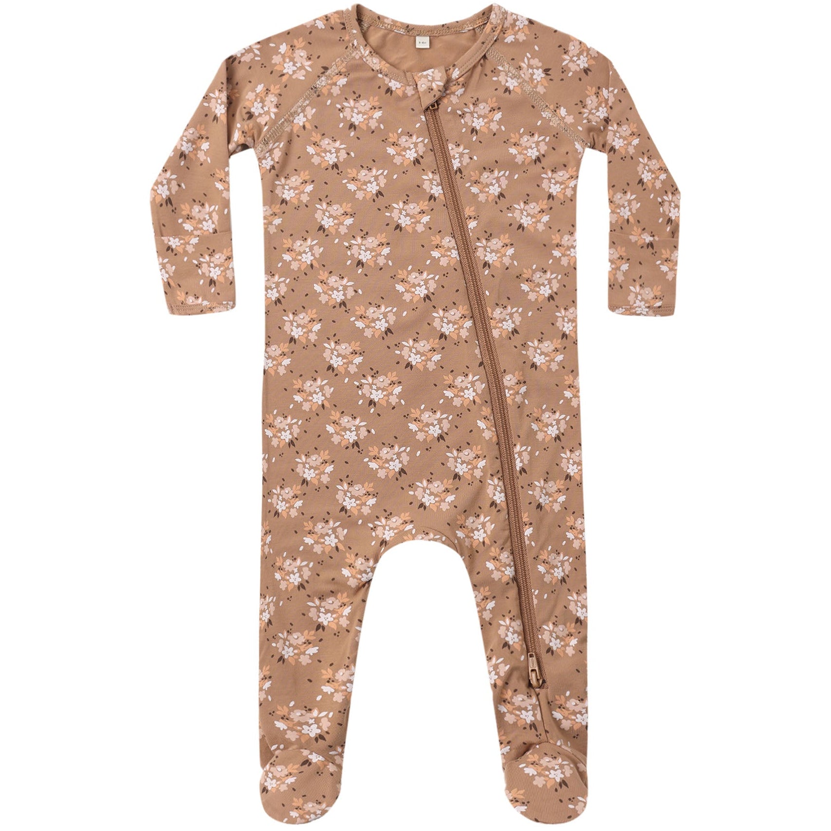 Quincy Mae Bamboo Zip Footie || Fall Floral
