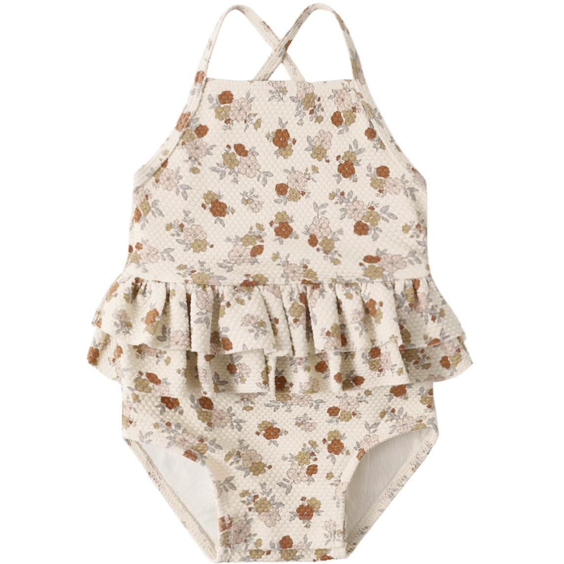 Quincy Mae Ruffled One-piece Swimsuit || Bloom