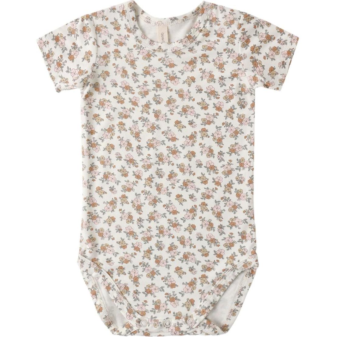 Quincy Mae Bamboo Short Sleeve Bodysuit || Wildflower