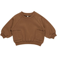 Quincy Mae Pocket Sweatshirt | Cinnamon