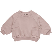 Quincy Mae Pocket Sweatshirt | Mauve