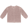 Quincy Mae Scalloped Cardigan | Mauve