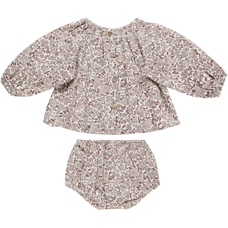 Quincy Mae Cici Set | Mauve Ditsy