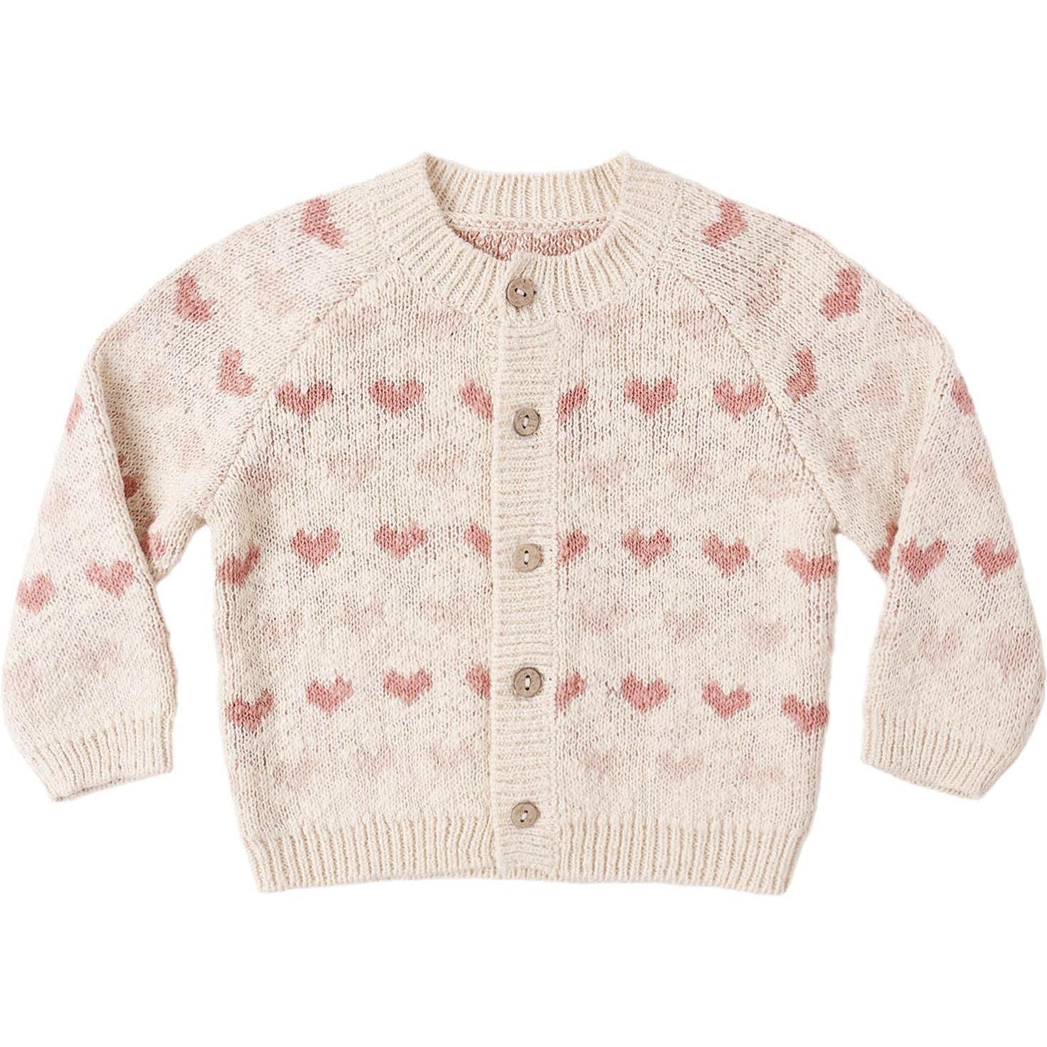 Quincy Mae Knit Cardigan || Hearts