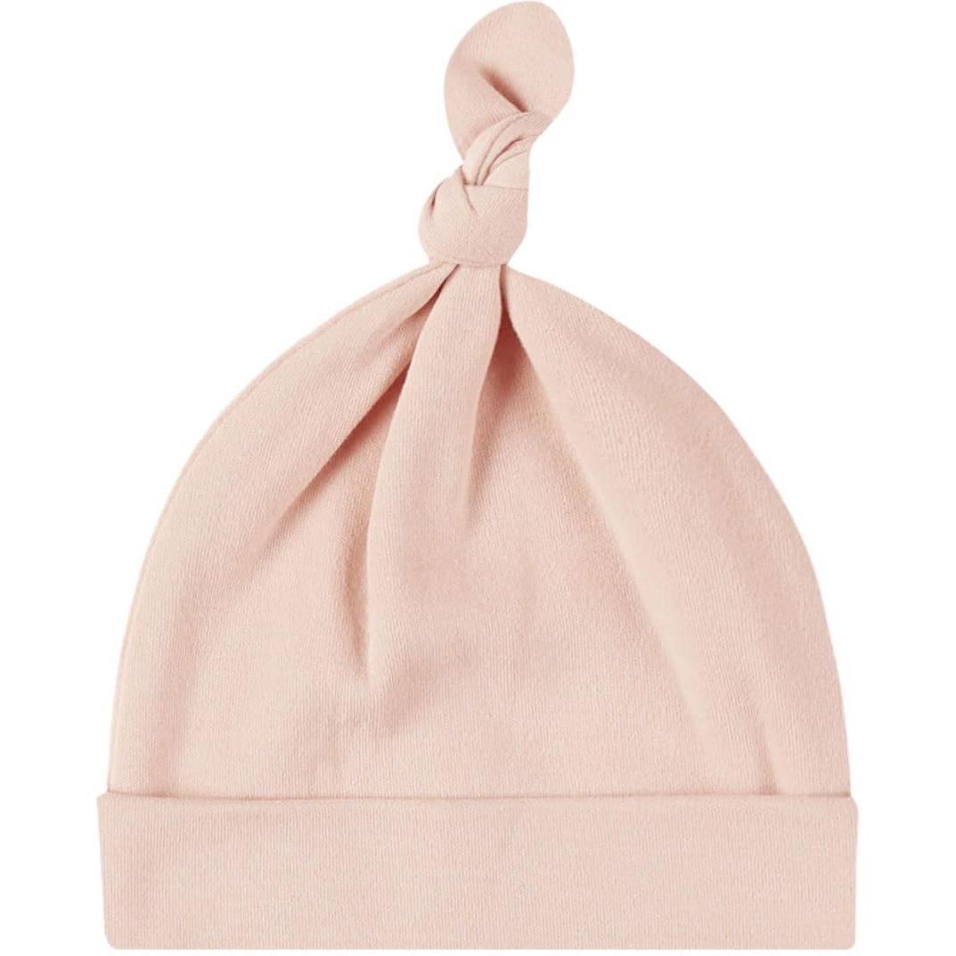 Quincy Mae Knotted Baby Hat || Dusty Rose
