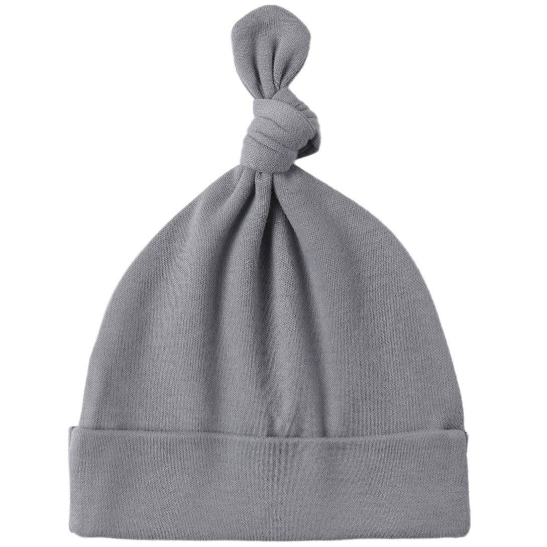 Quincy Mae Bamboo Knotted Baby Hat || Slate
