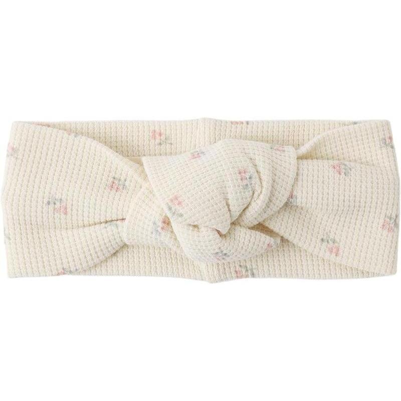 Quincy Mae Waffle Knotted Headband || Mauve Ditsy