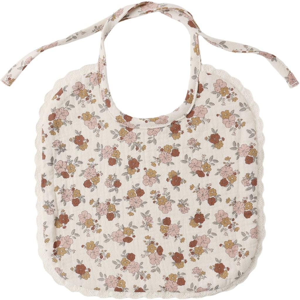 Quincy Mae Woven Tie Bib || Bloom