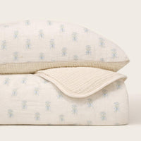 Oilo Lily of the Valley Premium Muslin Crib Quilt & Sham Set