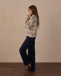Rylee + Cru Women's Jacques Sweater Dusty || Blue Stripe
