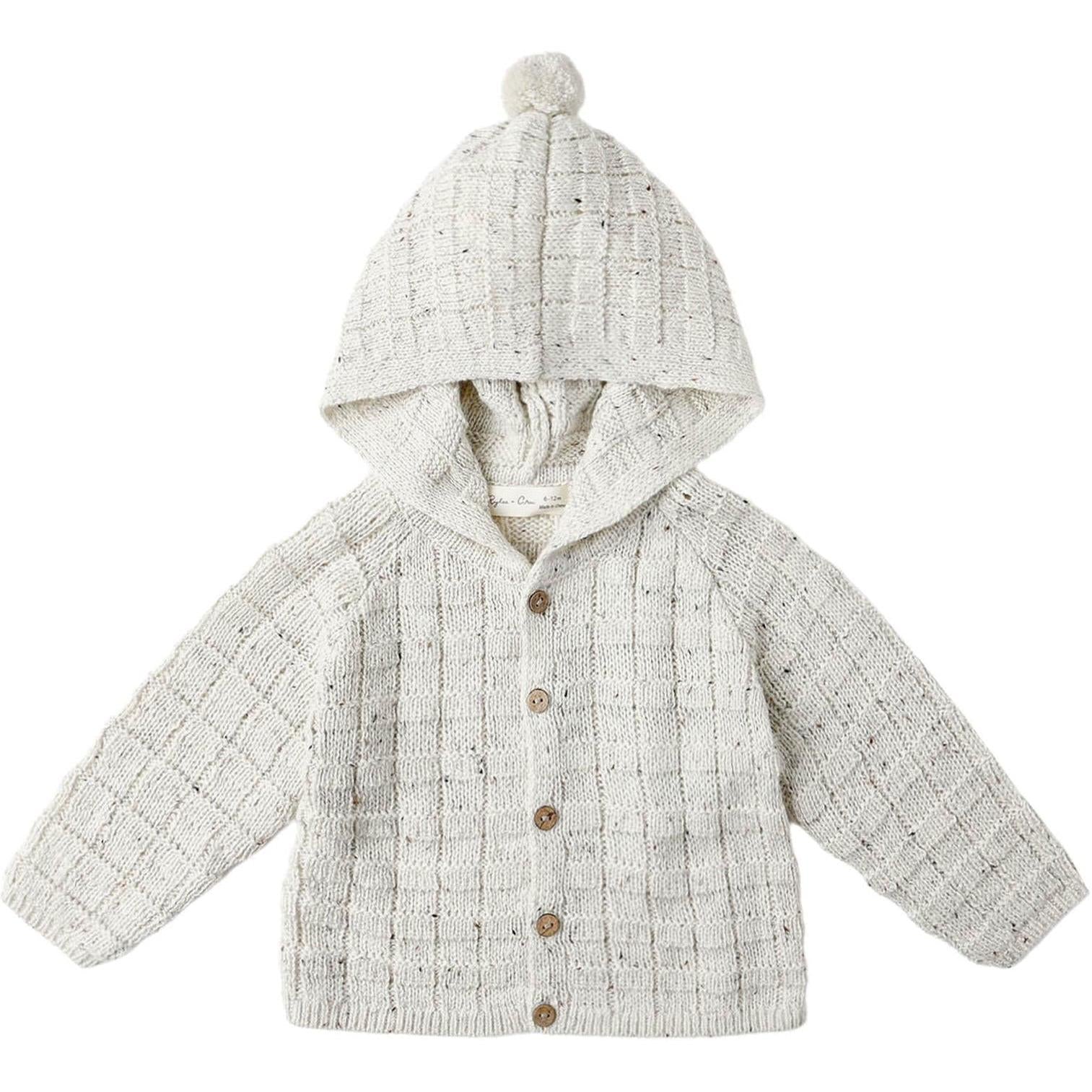 Rylee + Cru Tassel Cardigan || Oatmeal Speckle