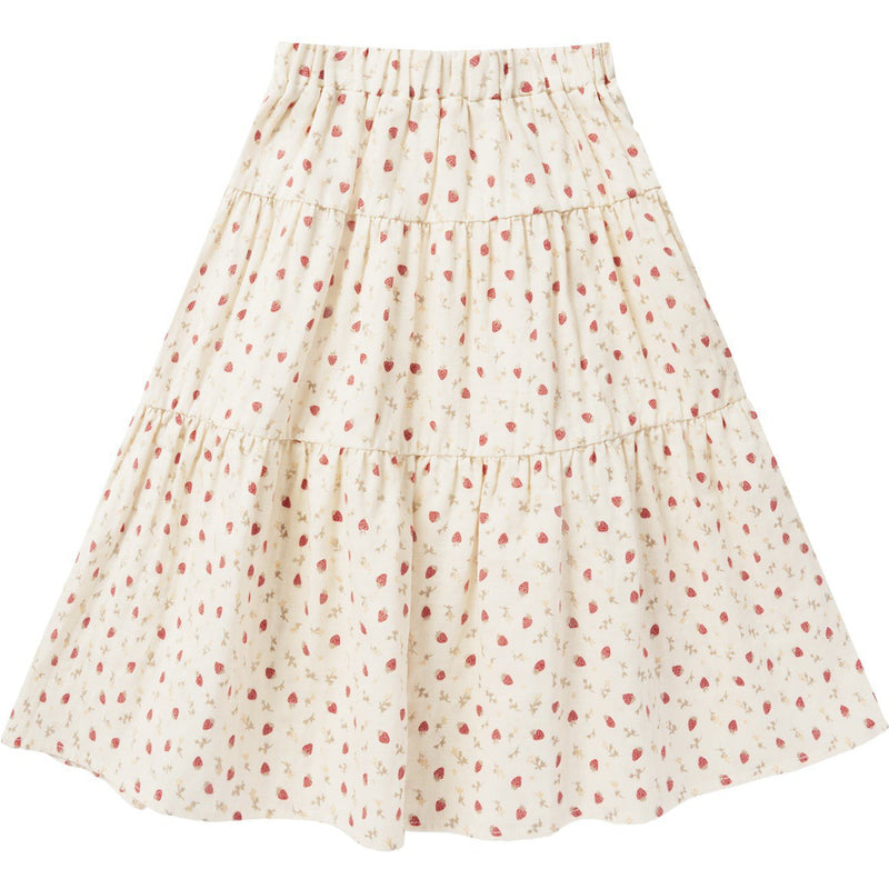 Rylee + Cru Tiered Midi Skirt | Strawberry Field
