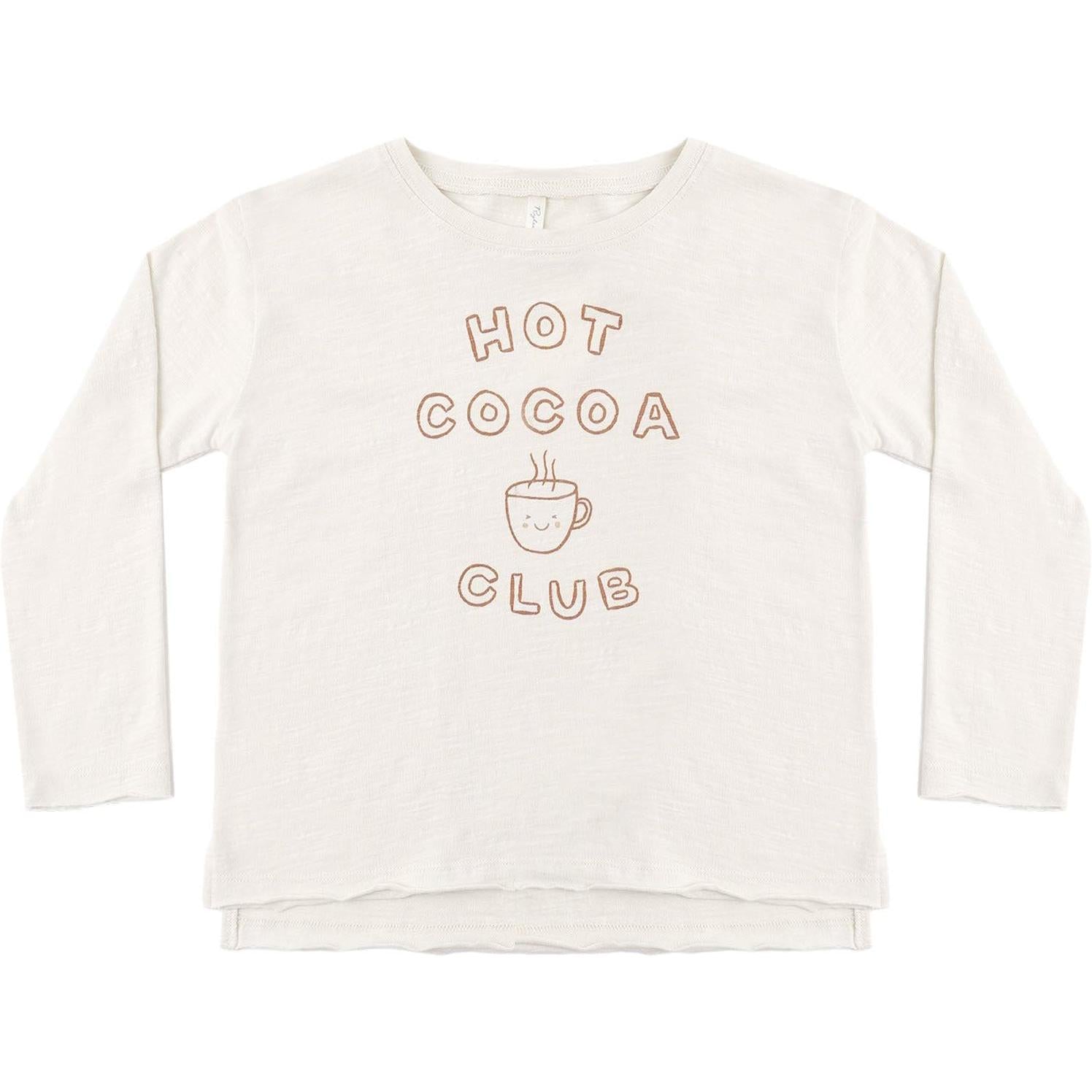 Rylee + Cru Raw Edge Long Sleeve Tee || Hot Cocoa Club