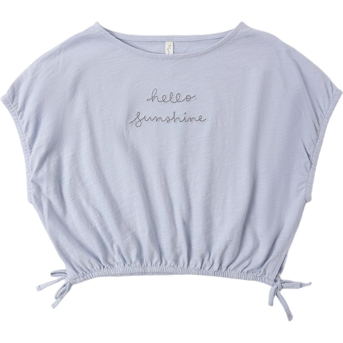 Rylee + Cru Cropped Cinch Tee || Hello Sunshine