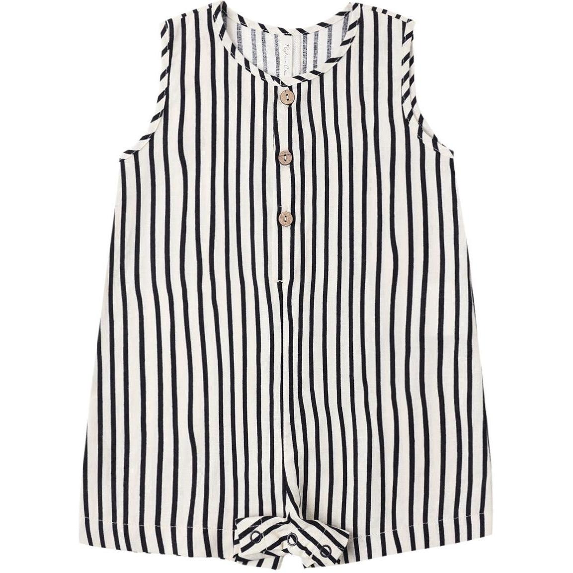 Rylee + Cru Mavrick Romper || Wavy Stripe