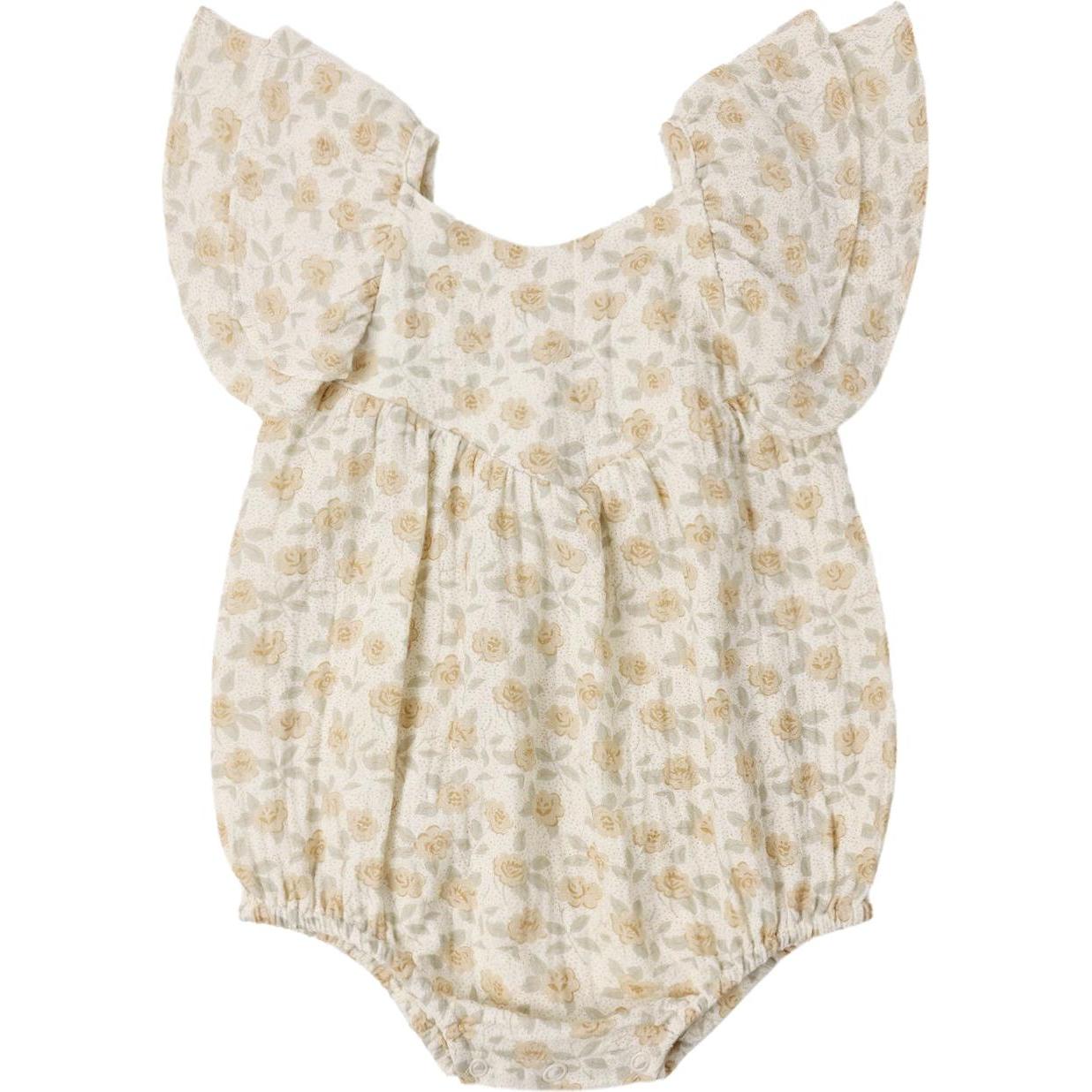 Rylee + Cru Roxy Romper Yellow Floral