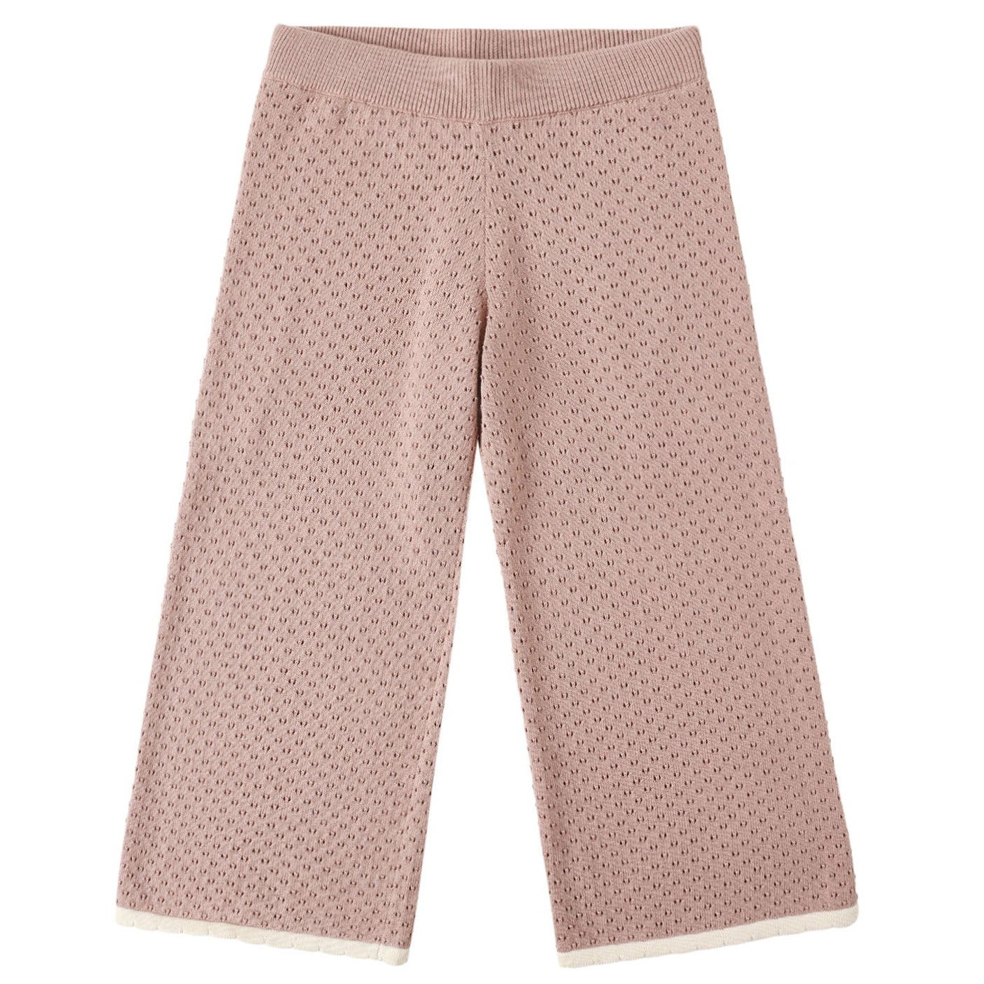 Rylee + Cru Pointelle Knit Pant || Rosewood